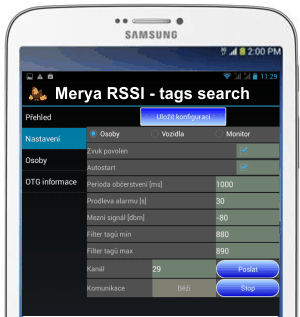 fig. B - application settings