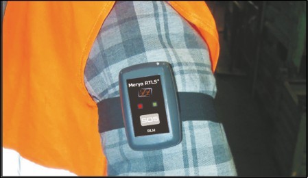 fig. 3 - RLH tag on worker’s arm